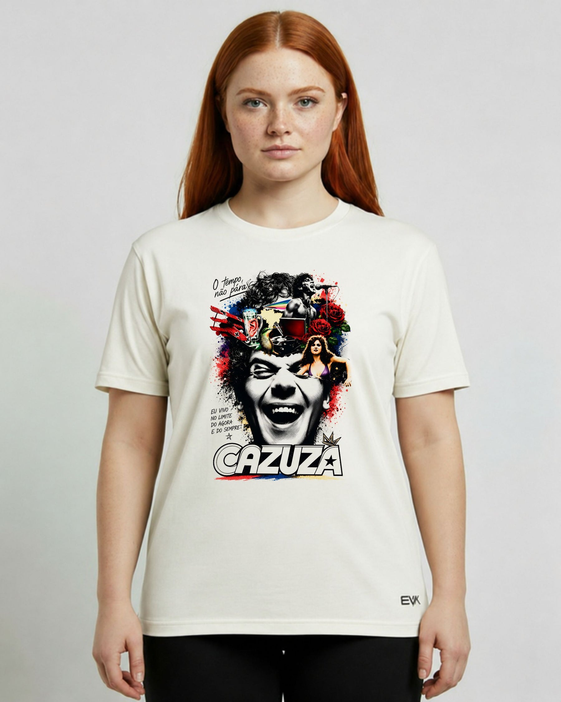 Camiseta Off-White Barão Vermelho – O Tempo Não Pára