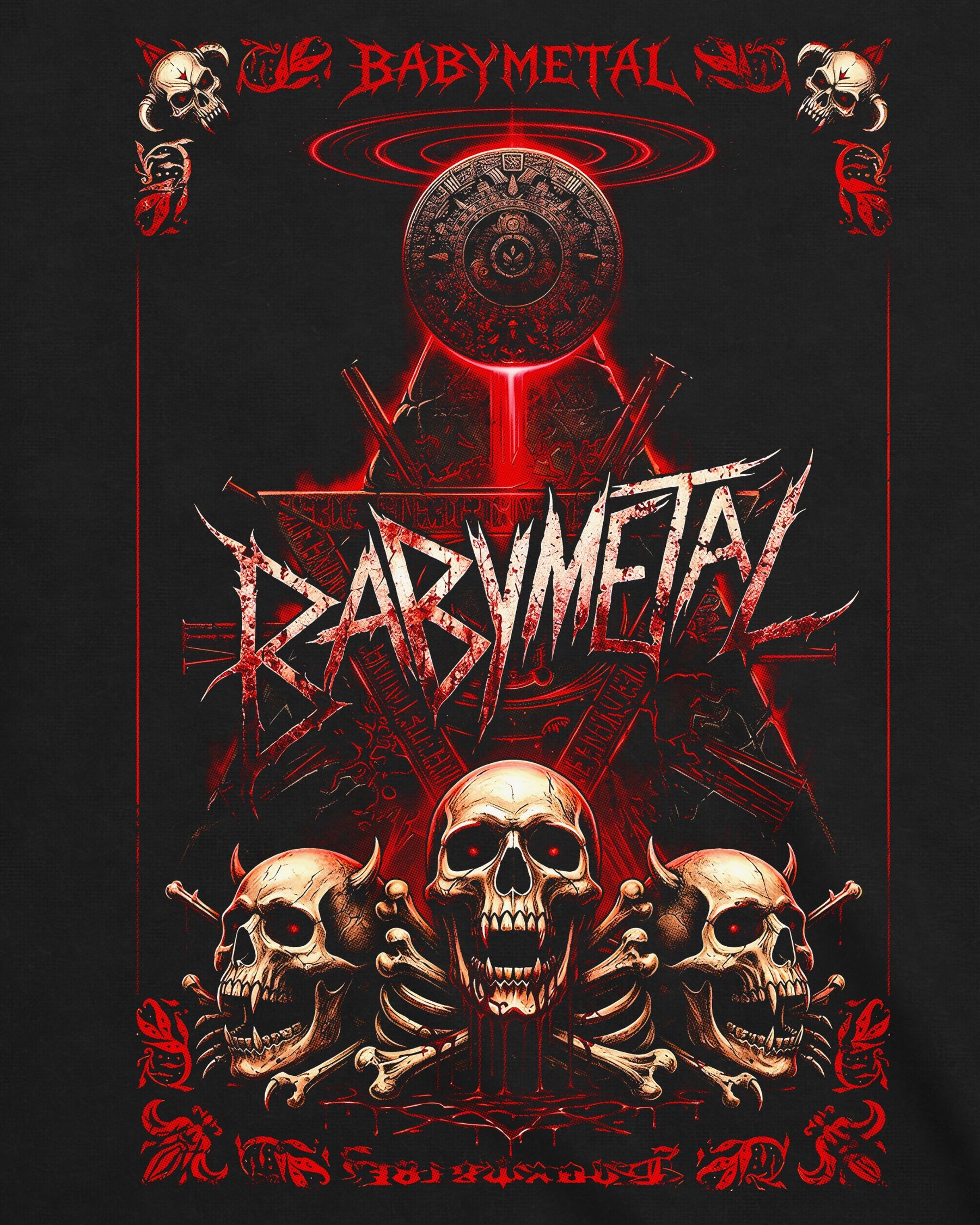 Camiseta Babymetal – Caveiras