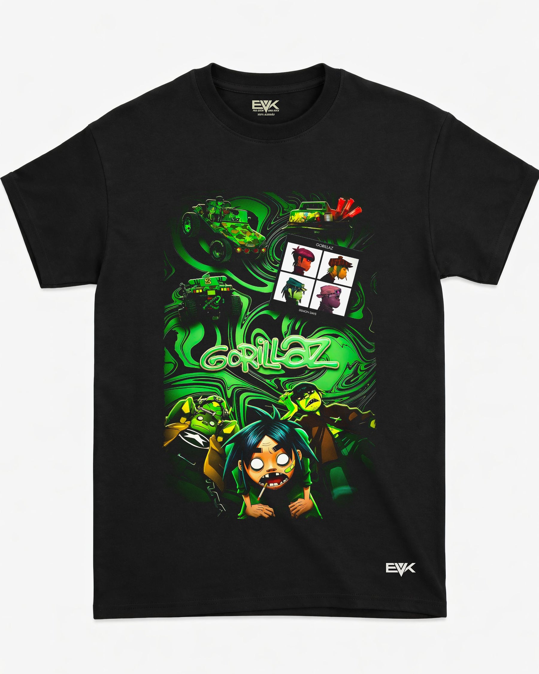 Camiseta Gorillaz – Toxic Green