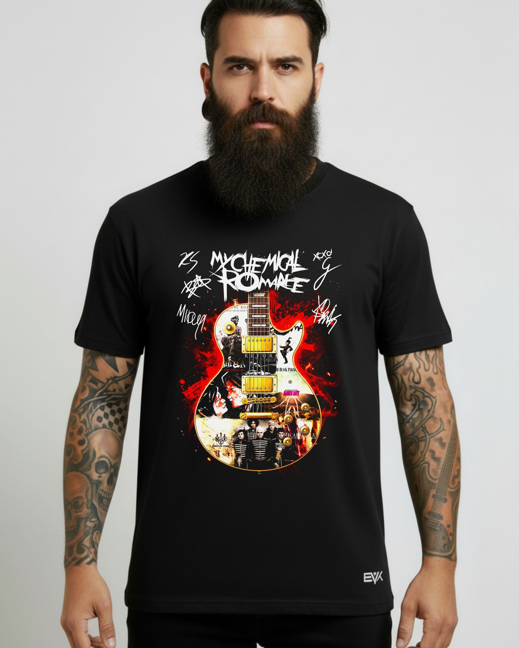 Camiseta My Chemical Romance – Guitar Signatures