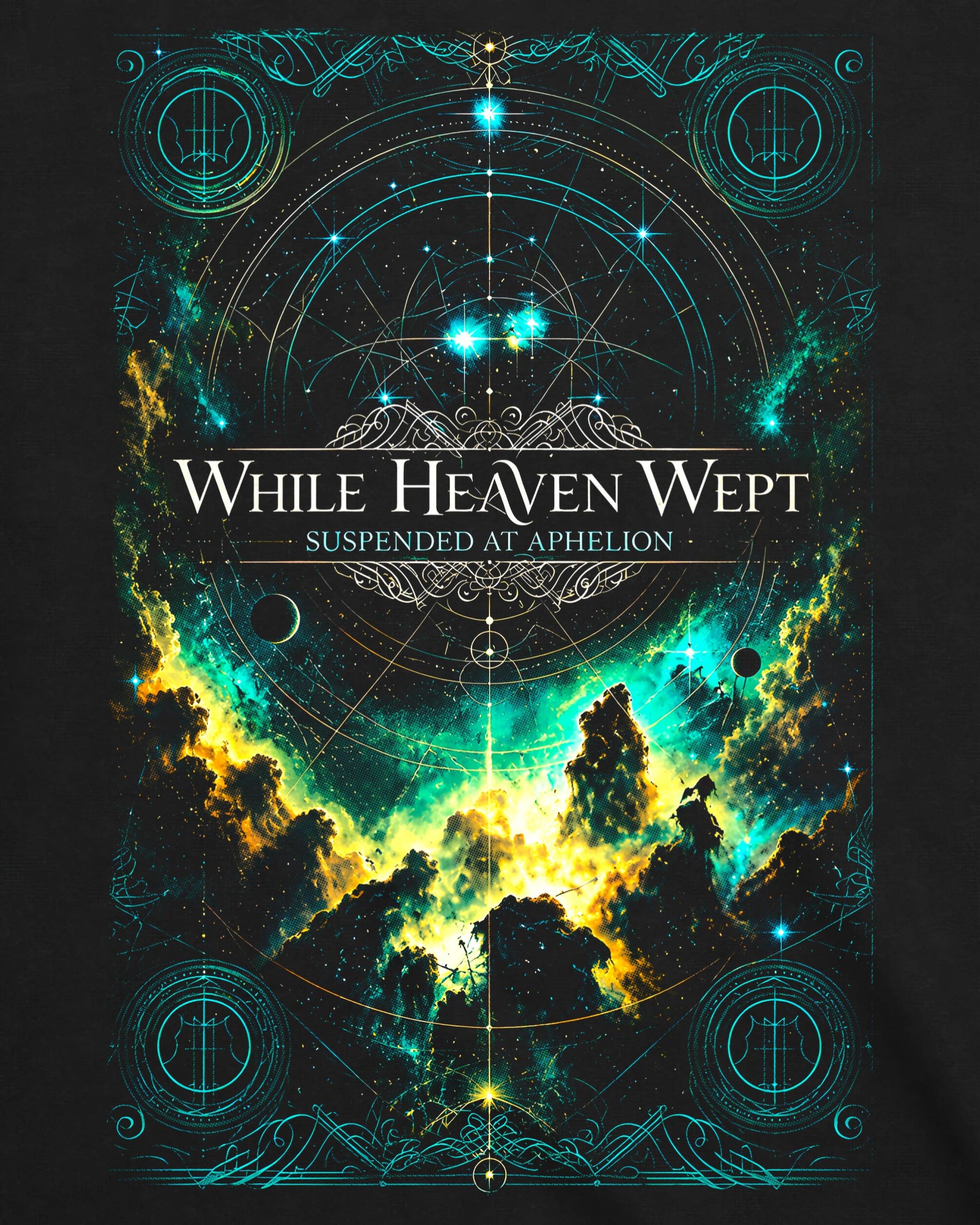 Camiseta While Heaven Wept – Suspended at Aphelion