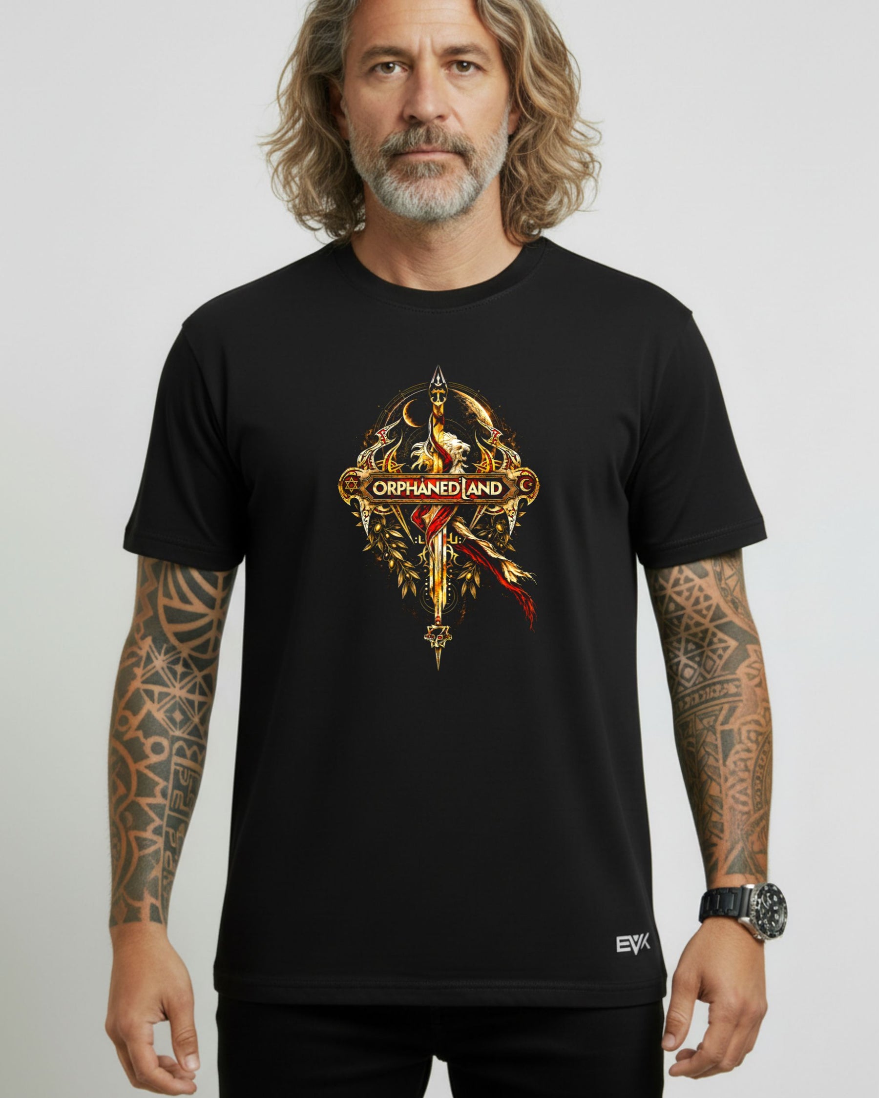 Camiseta Orphaned Land – Sacred Blade Artwork