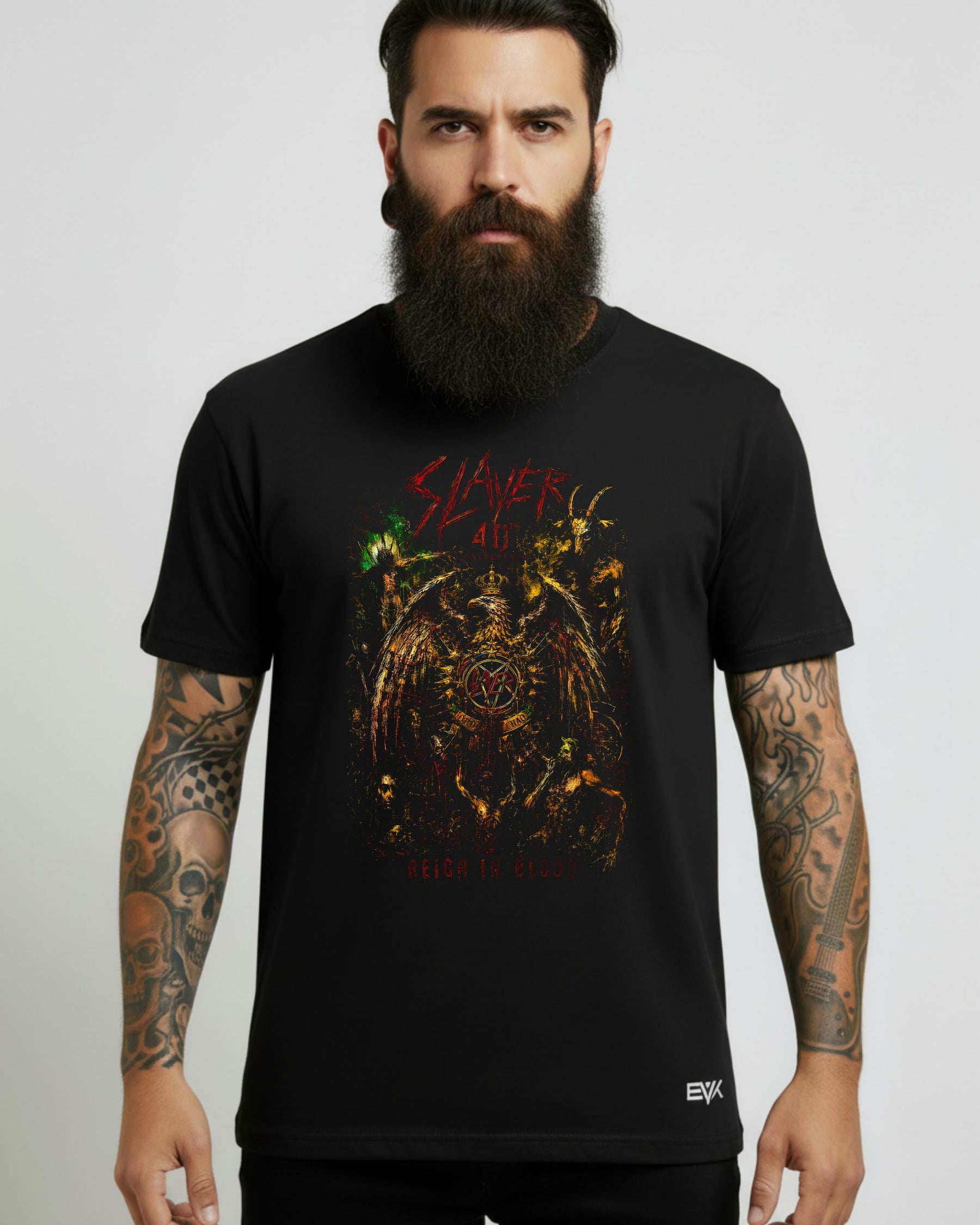 Camiseta Slayer – Reign in Blood 40 Years Brasil