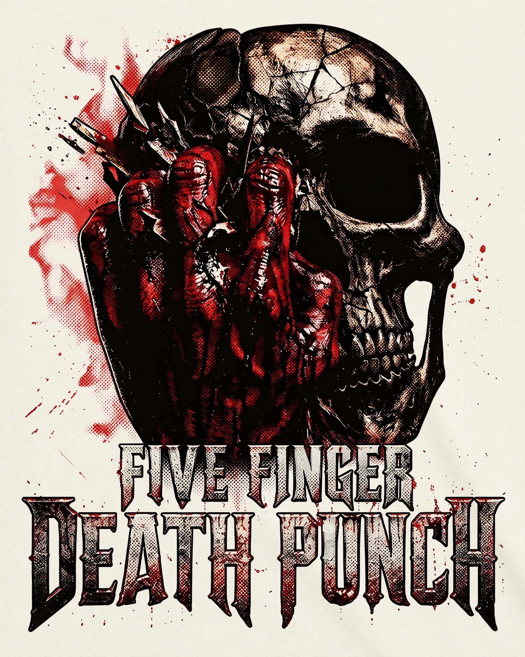 Camiseta Off-White Five Finger Death Punch – Got Your Six