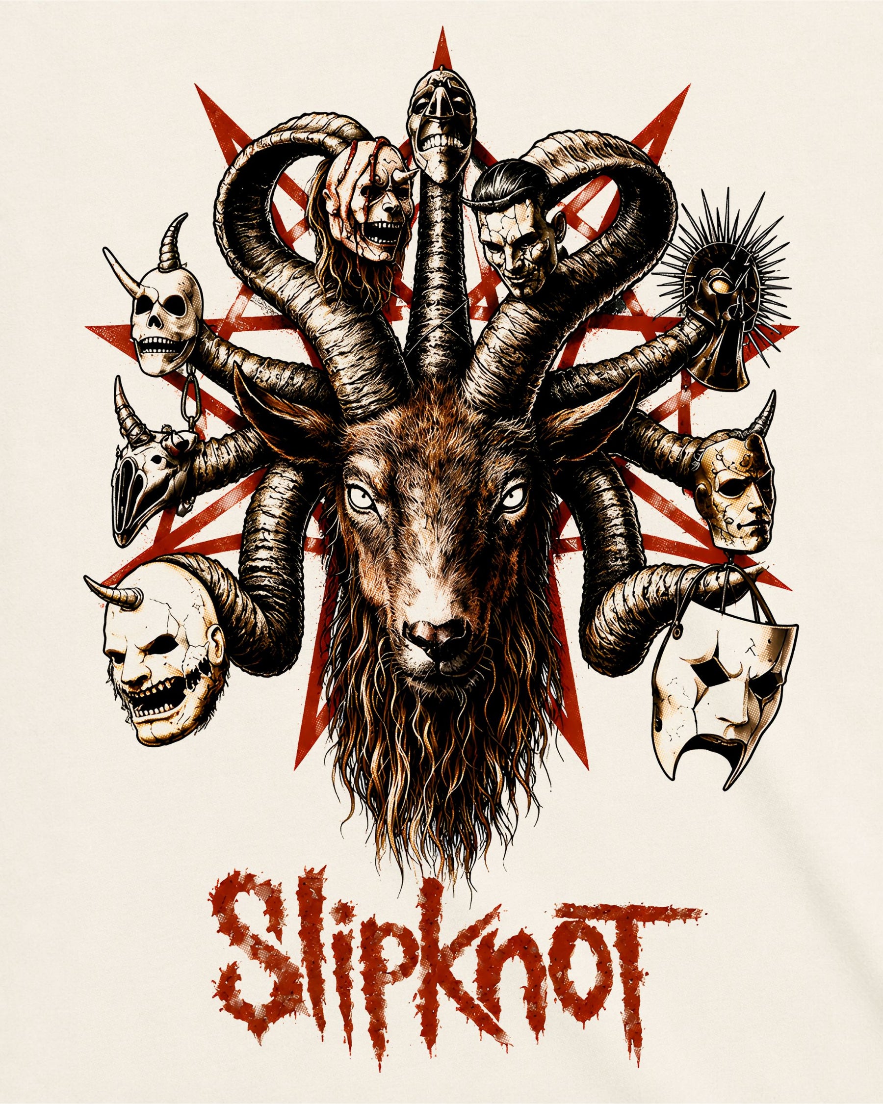 Camiseta Off-White Slipknot – Masquerade Tree