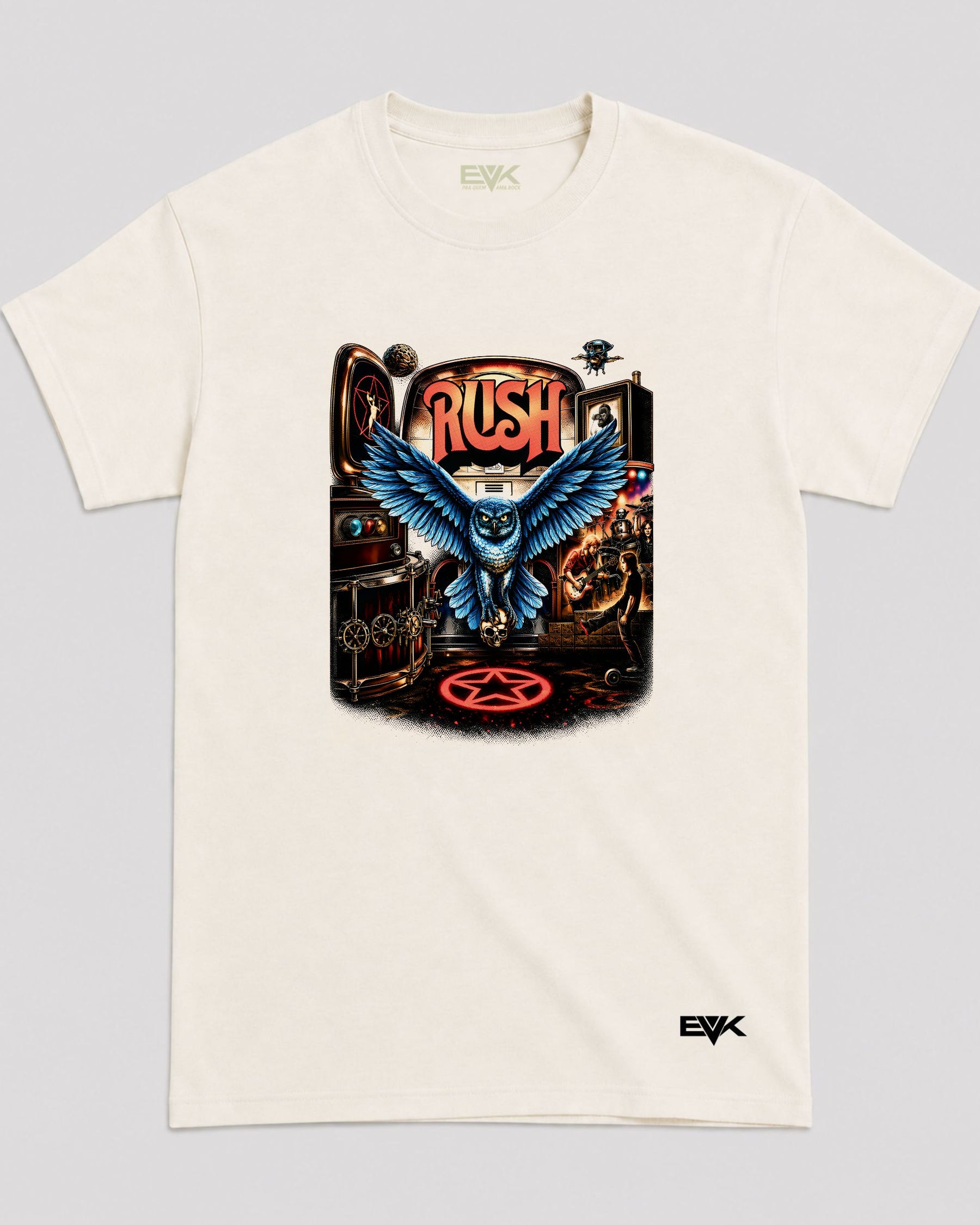 Camiseta Off-White Rush – Pinball Art