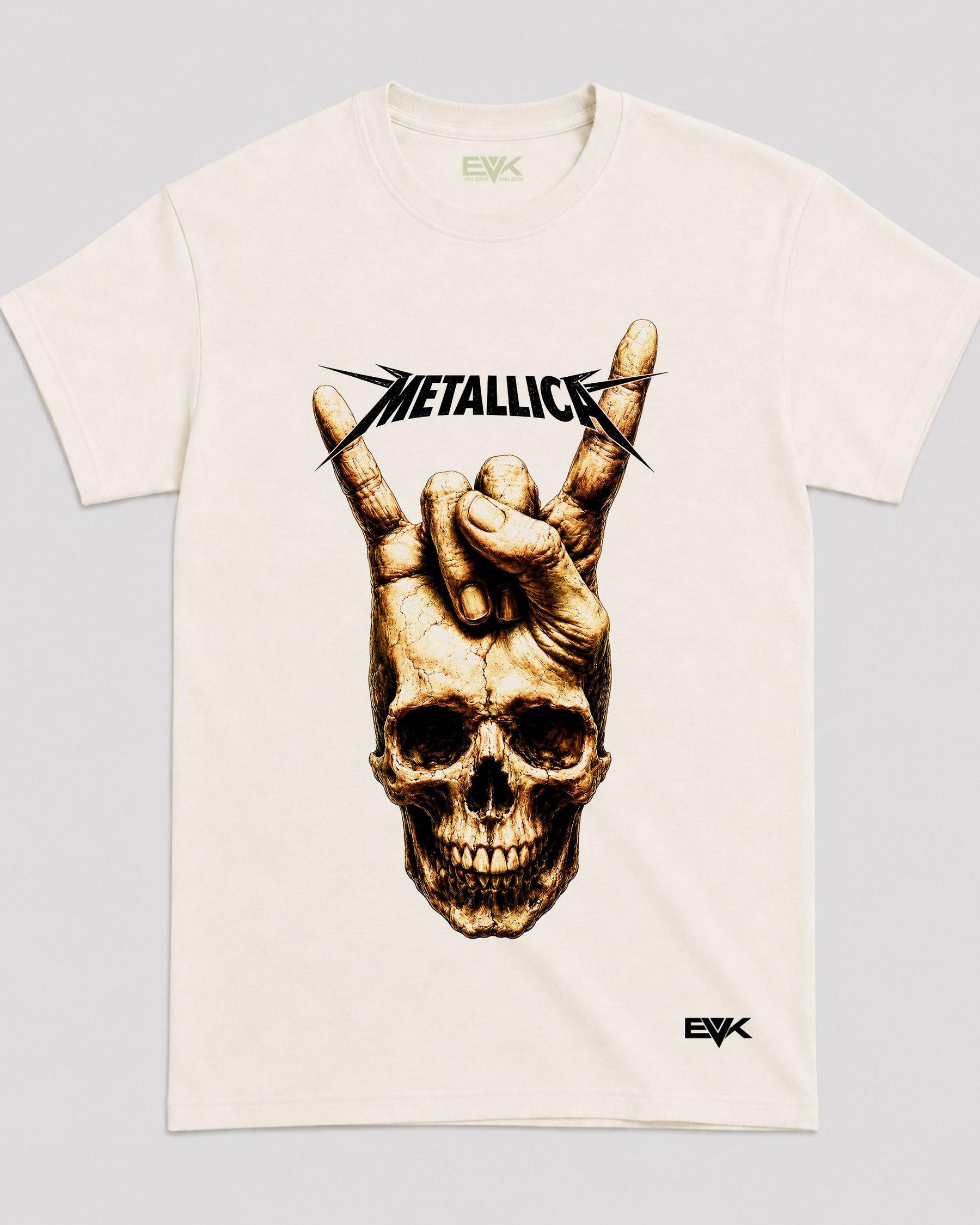 Camiseta Off-White Metallica – Rock Hand