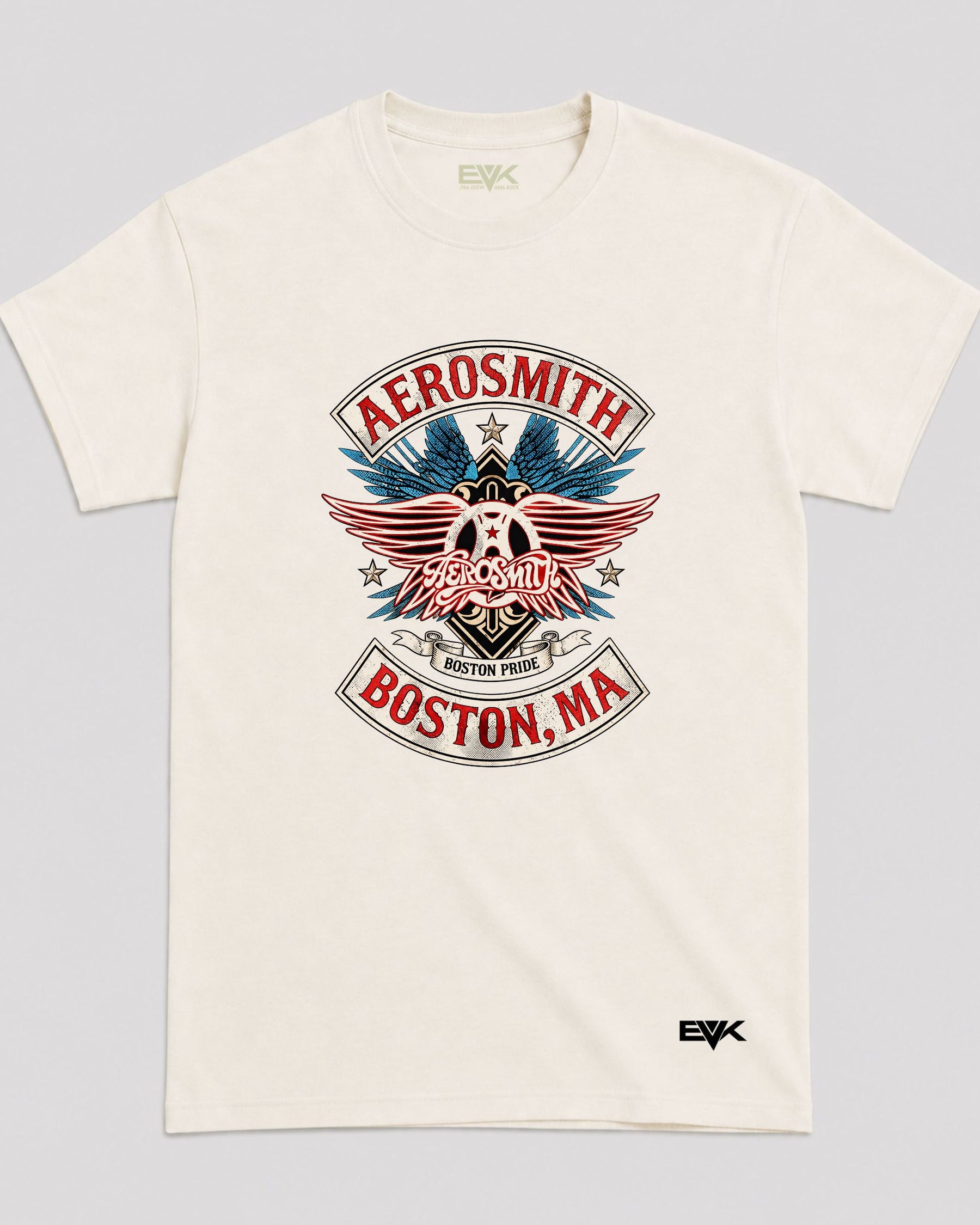 Camiseta Off-White Aerosmith – Boston Shield Pride