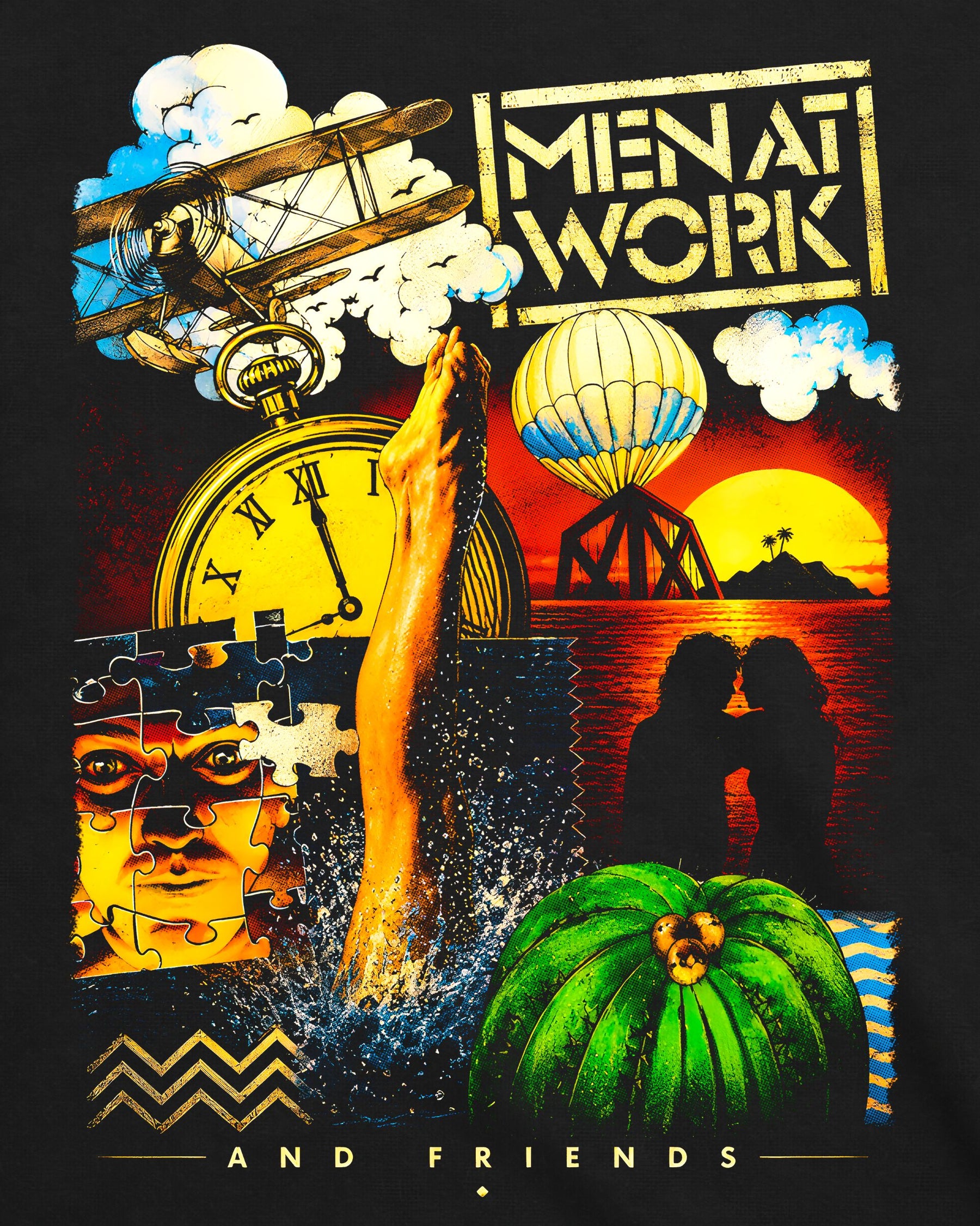 Camiseta Men At Work – And Friends