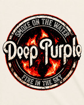 Camiseta Off-White Deep Purple – Smoke on the Water
