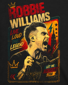 Camiseta Robbie Williams – Let Me Entertain You Vintage