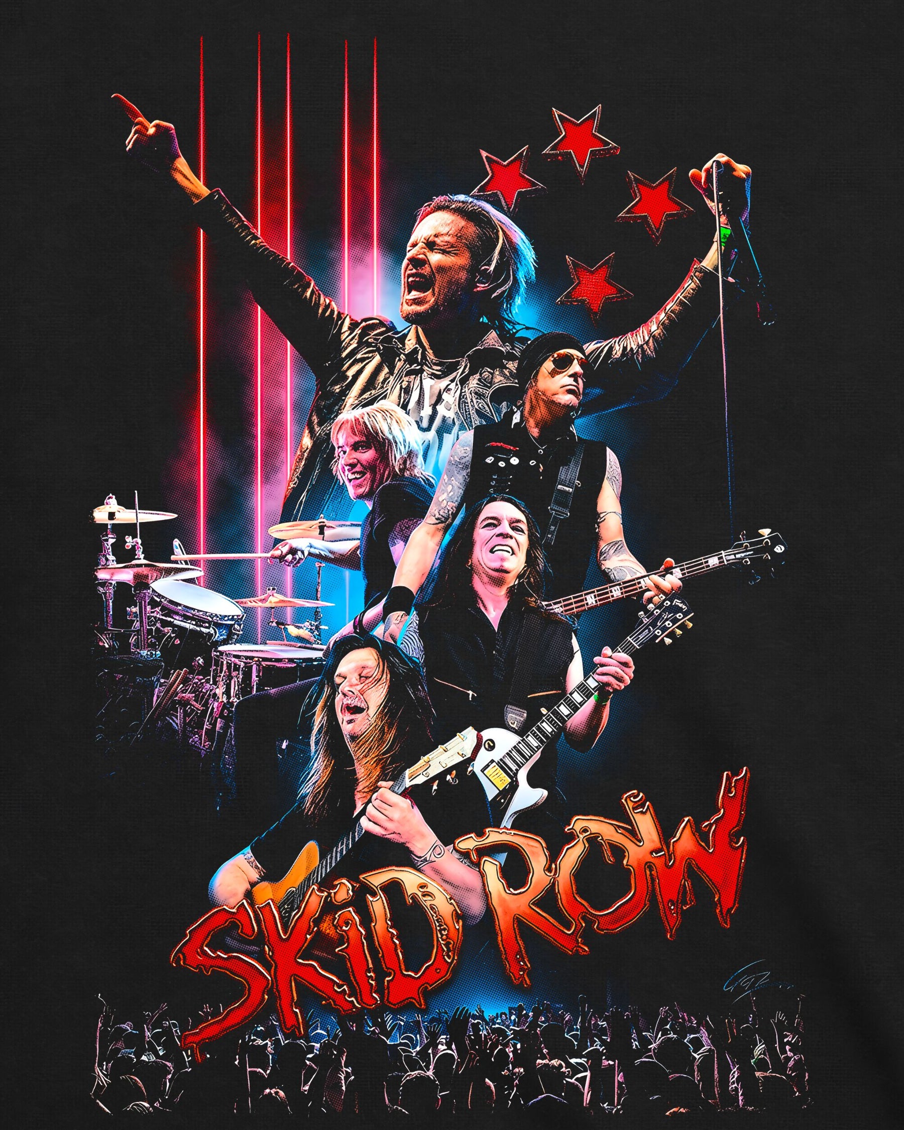 Camiseta Skid Row – Live