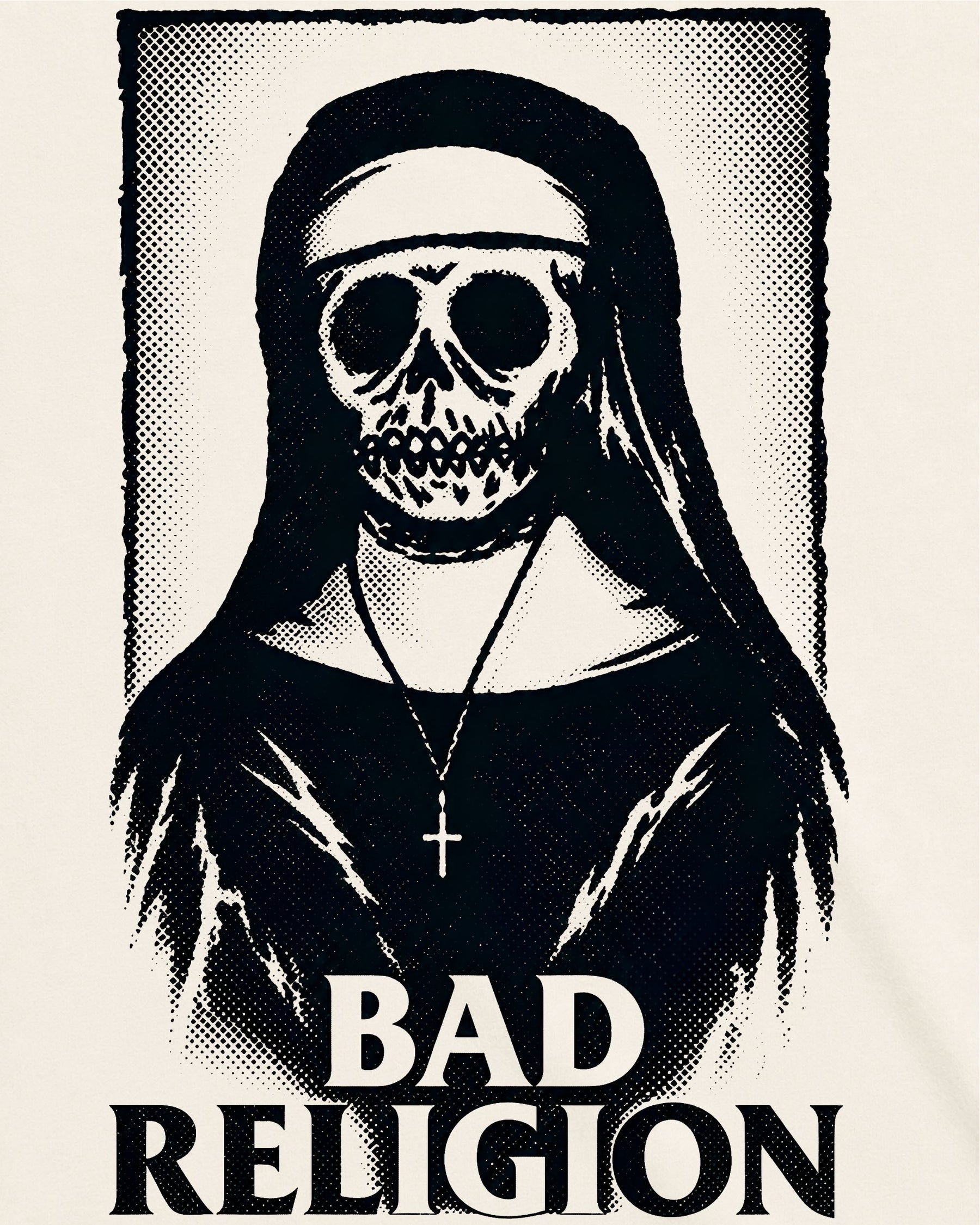 Camiseta Off-White Bad Religion – Skull Nun