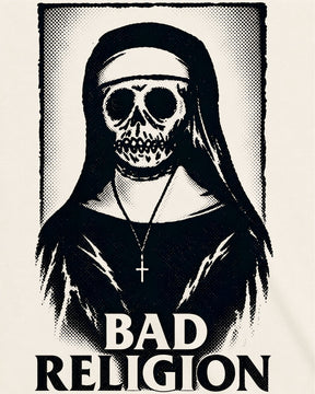 Camiseta Off-White Bad Religion – Skull Nun