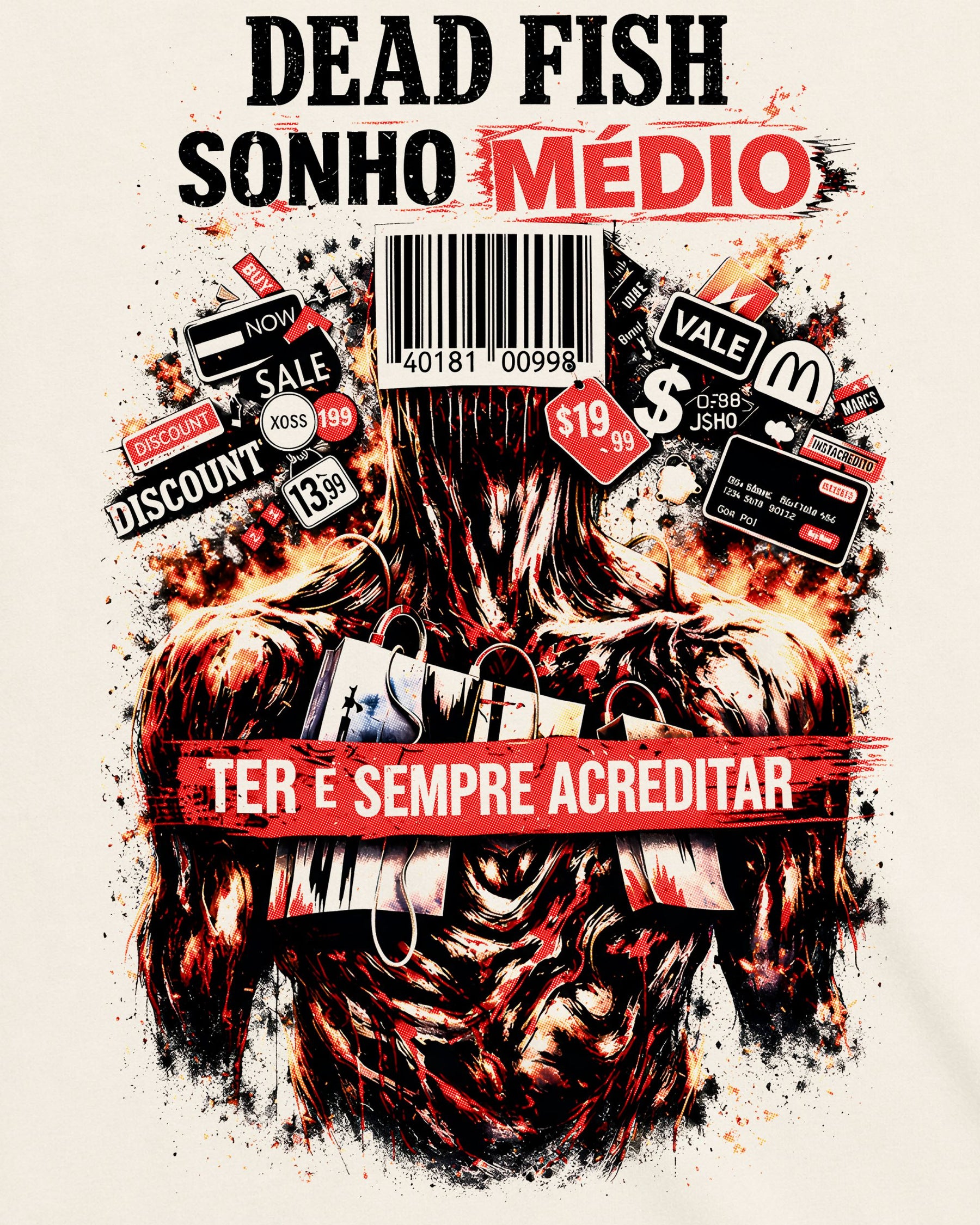 Camiseta Off-White Dead Fish – Sonho Médio