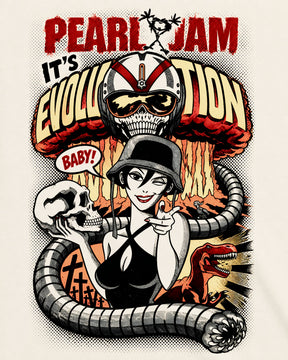 Camiseta Off-White Pearl Jam – It's Evolution Baby