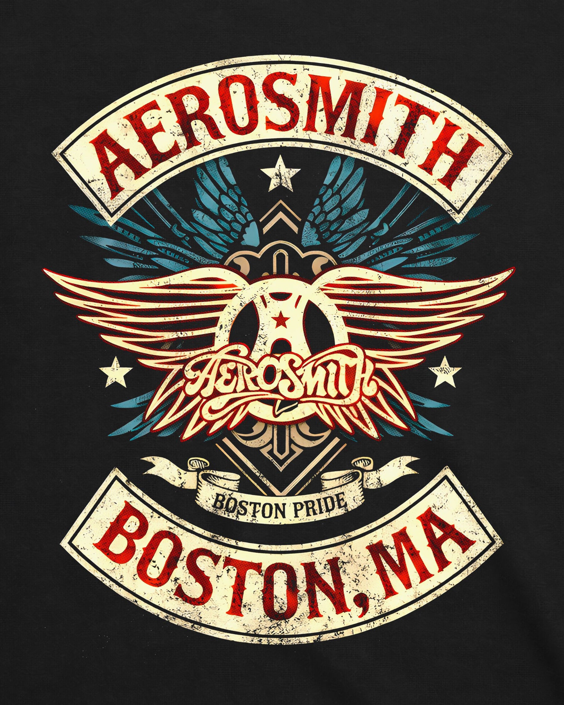 Camiseta Aerosmith – Boston Shield Pride
