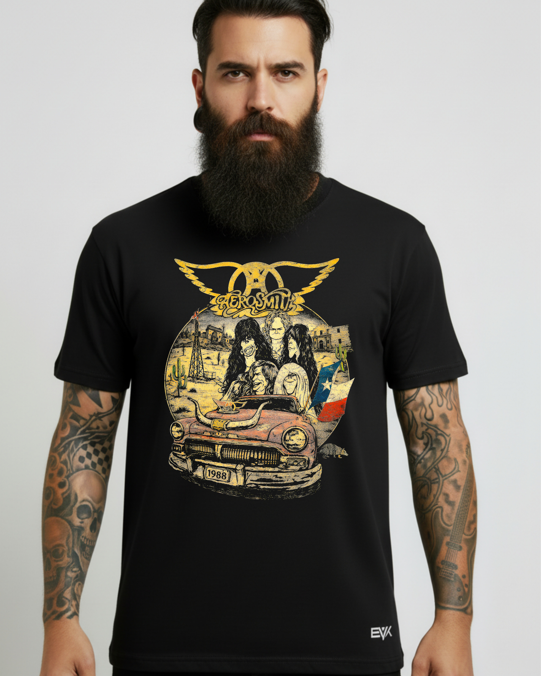 Camiseta Aerosmith – Drive to Cuba Cartoon