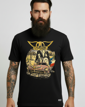 Camiseta Aerosmith – Drive to Cuba Cartoon
