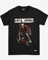 Camiseta Papa Roach – Skateboard Skeleton