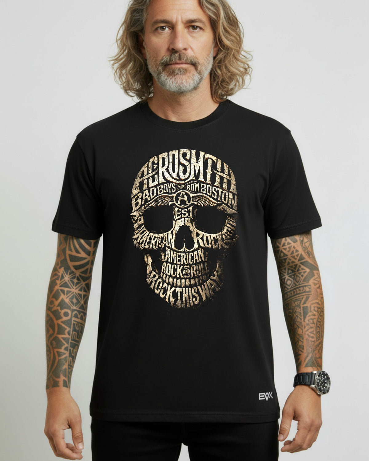 Camiseta Aerosmith – Rock Skull