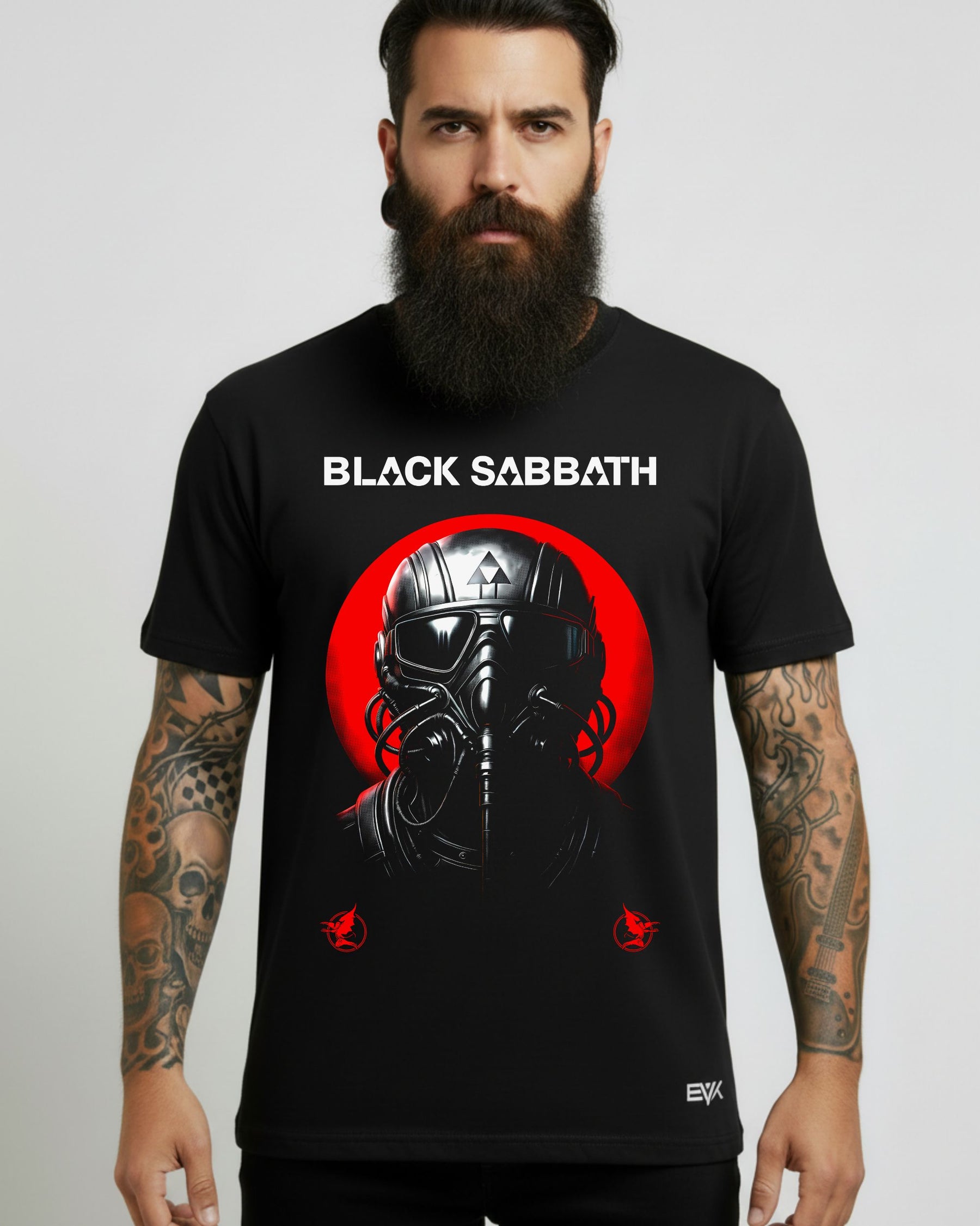 Camiseta Black Sabbath – Never Say Die – Gas Mask