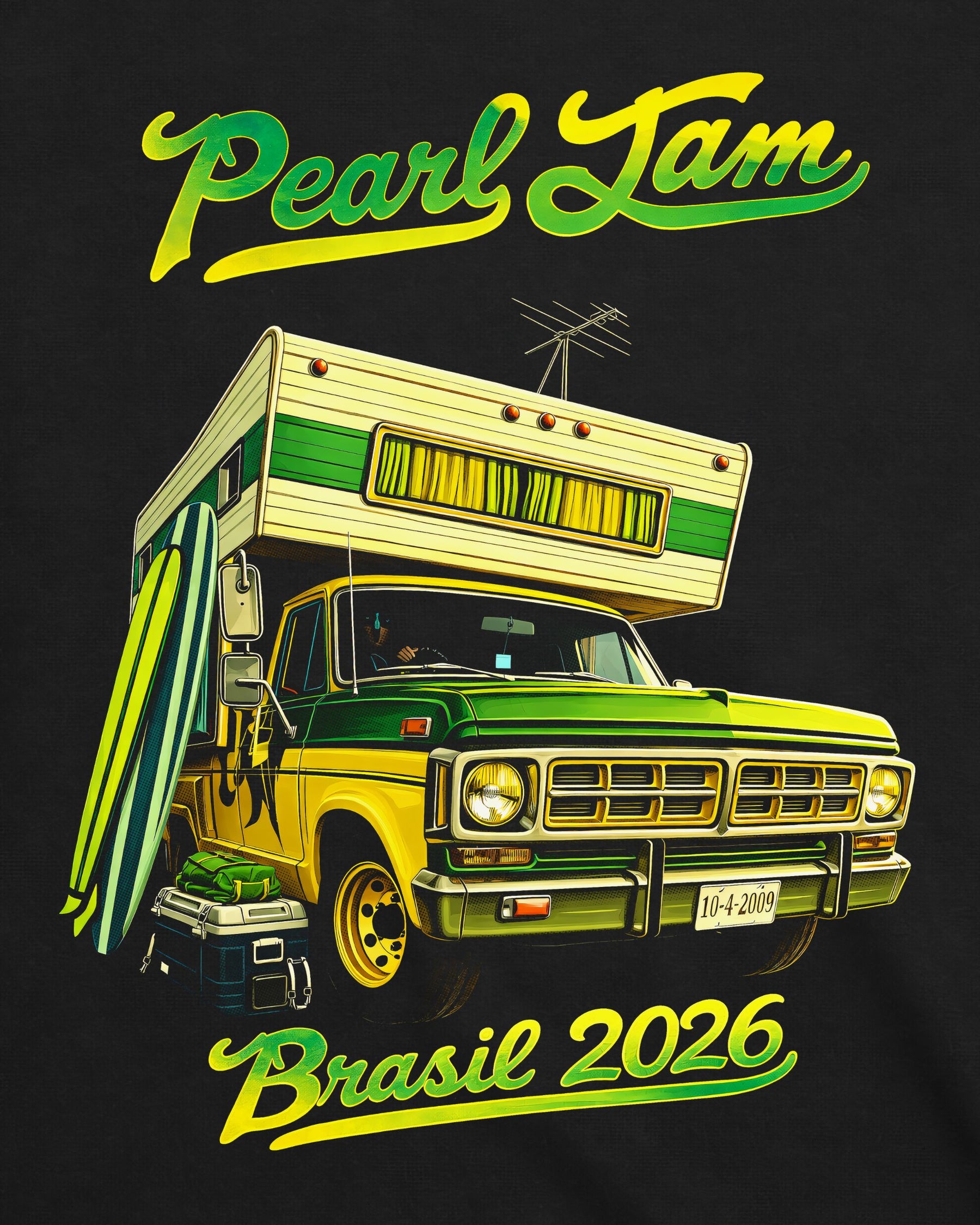 Camiseta Pearl Jam – Brasil Tour 2026 – Van