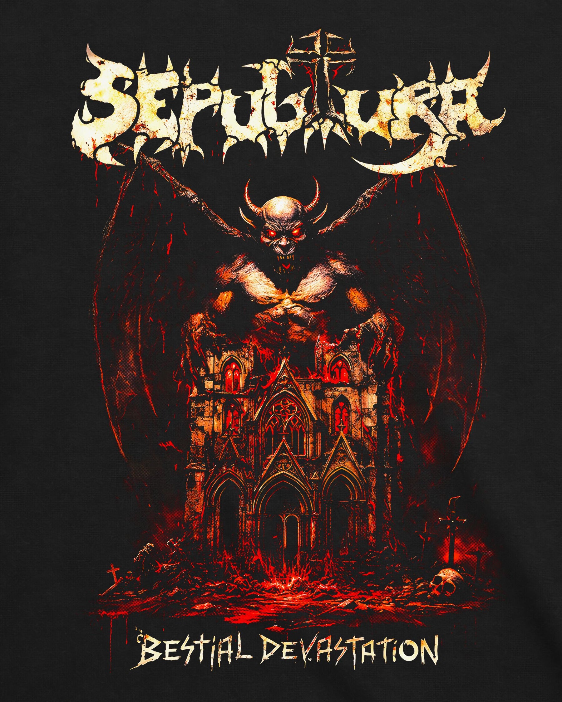 Camiseta Sepultura – Bestial Devastation