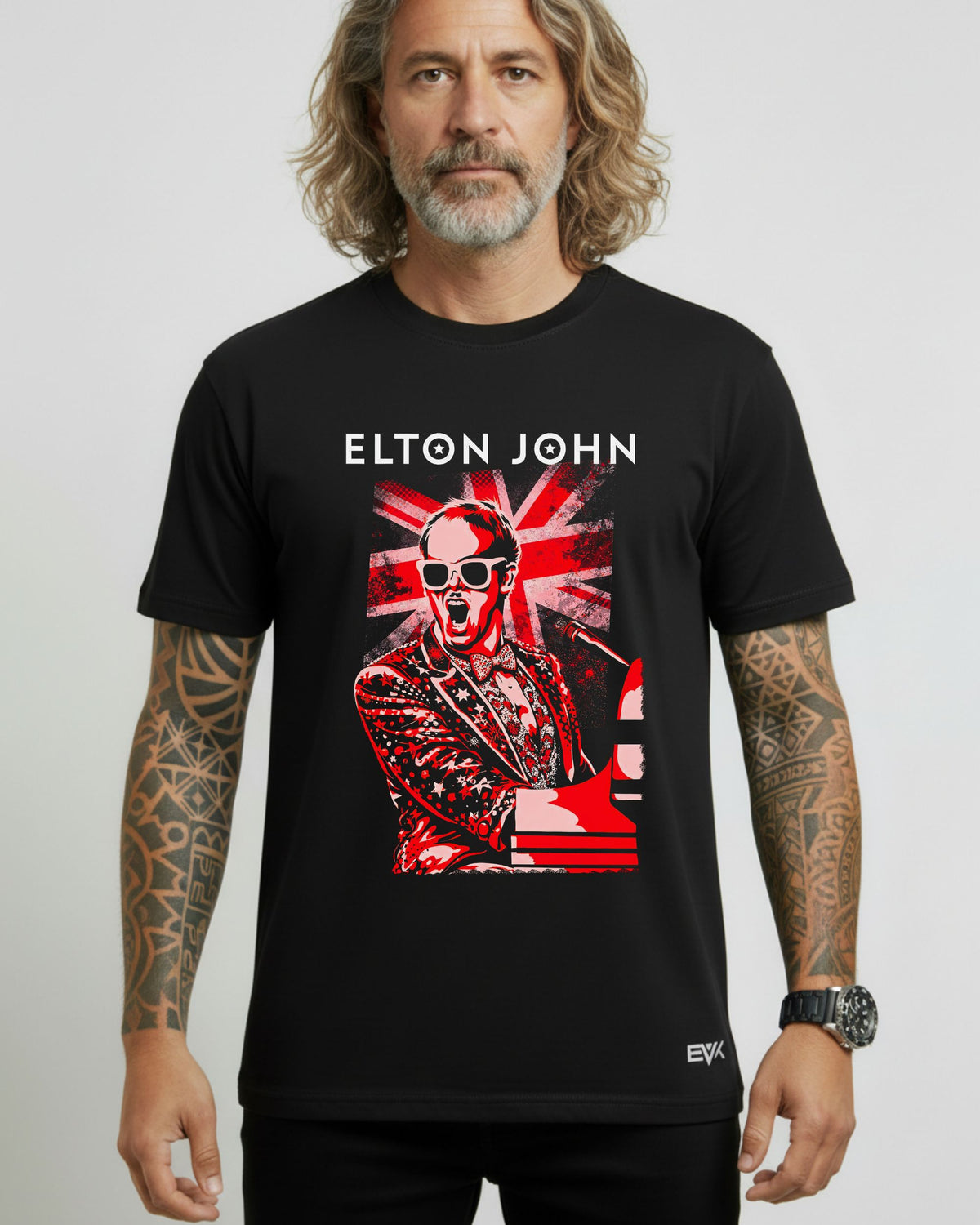 Camiseta Elton John – Piano