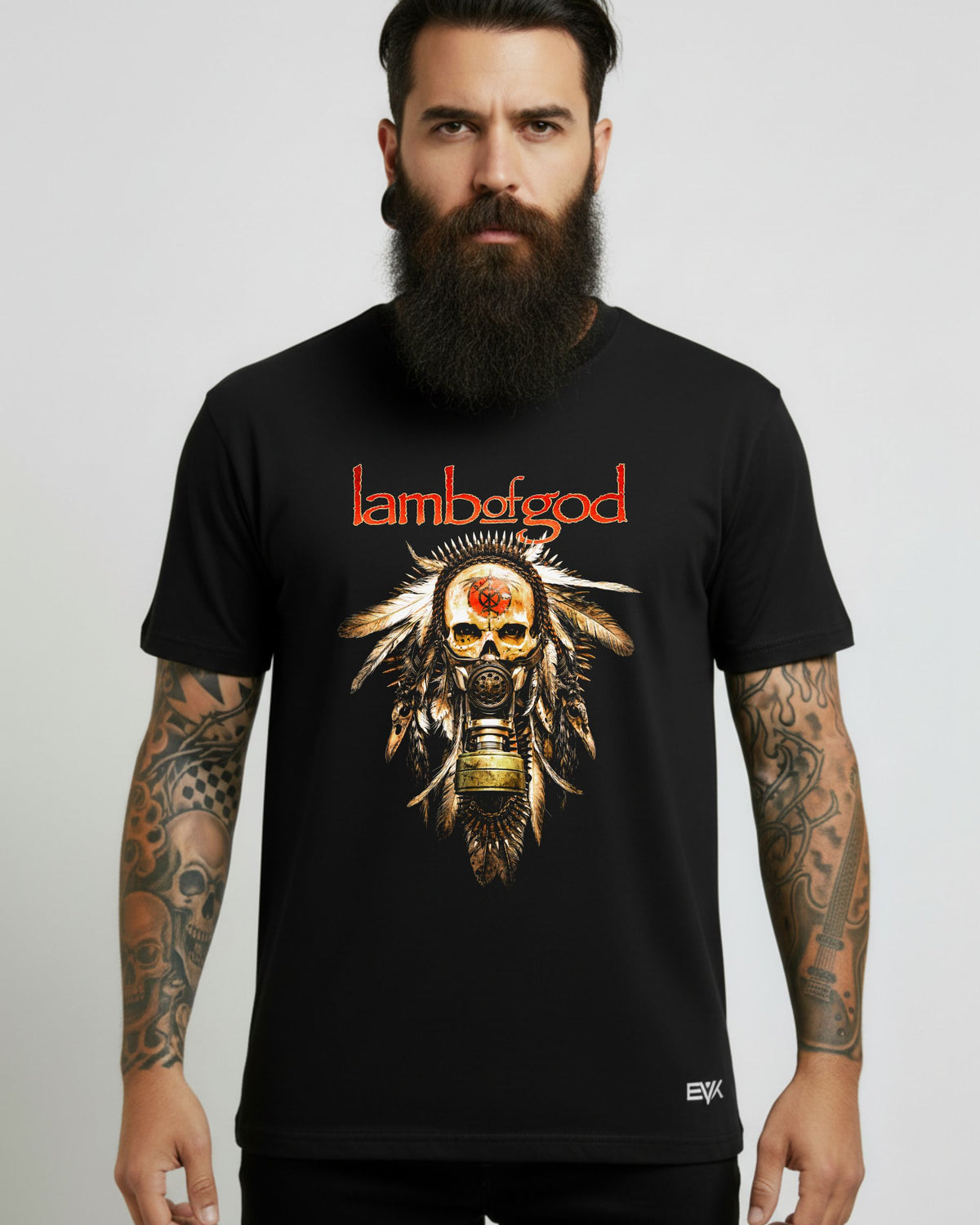 Camiseta Lamb of God - Native Skull