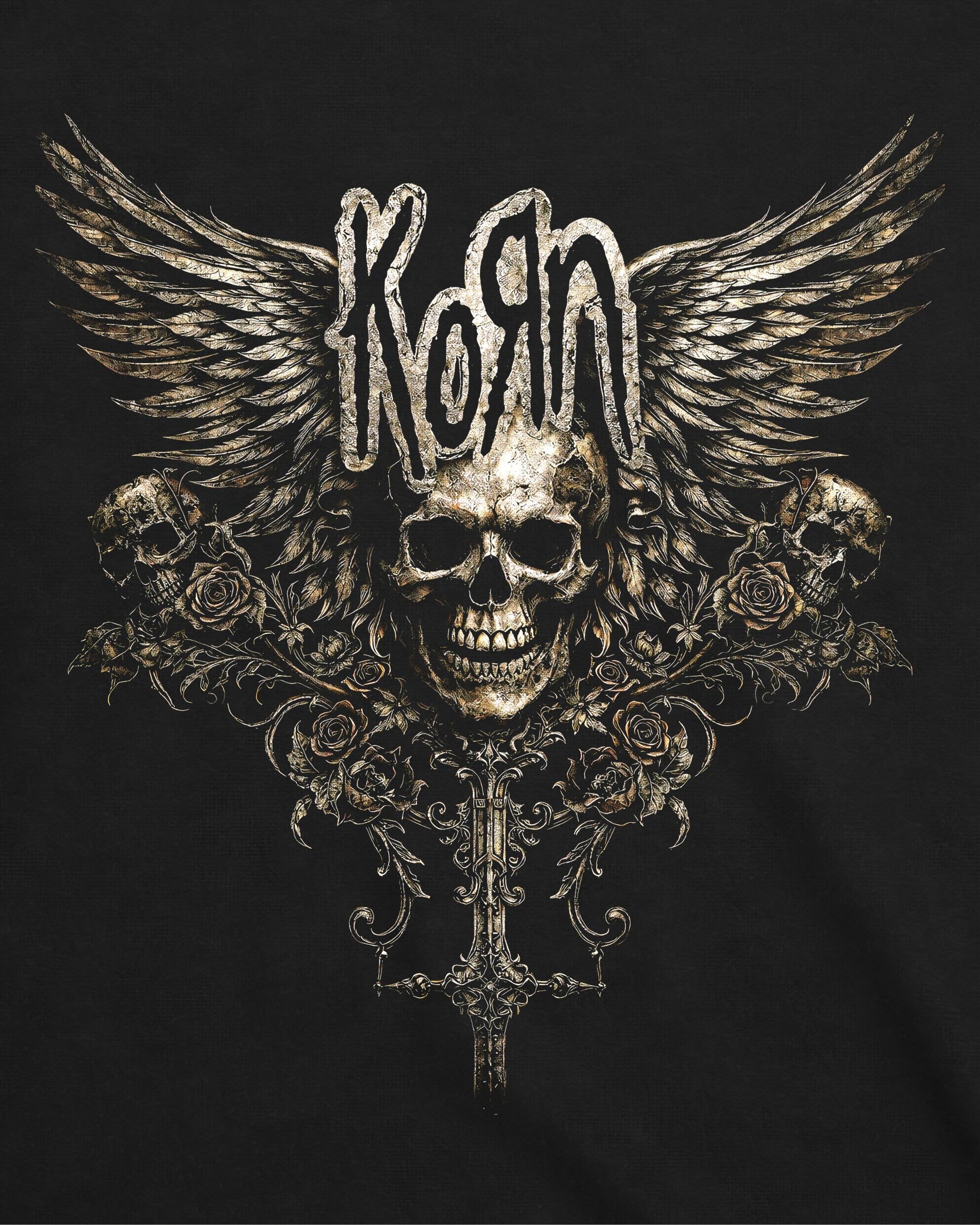 Camiseta Korn – Skull Emblem