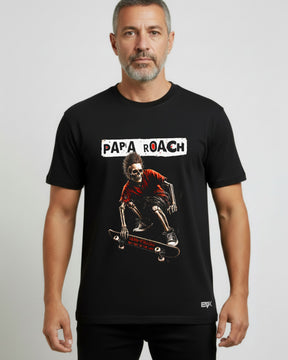 Camiseta Papa Roach – Skateboard Skeleton