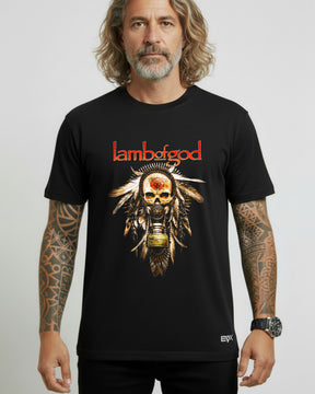 Camiseta Lamb of God - Native Skull