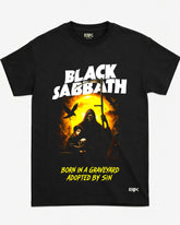 Camiseta Black Sabbath – Born in a Graveyard, Adopted by Sin