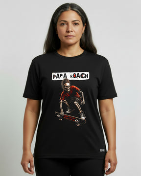 Camiseta Papa Roach – Skateboard Skeleton