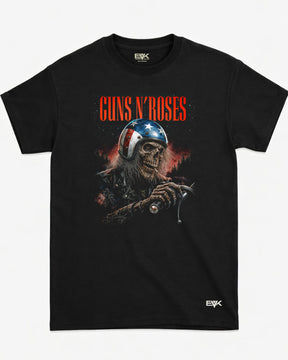 Camiseta Guns N’ Roses – American Motorcycle Skull