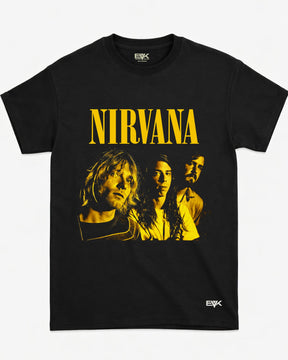 Camiseta Nirvana – Formação Kurt · Dave · Krist