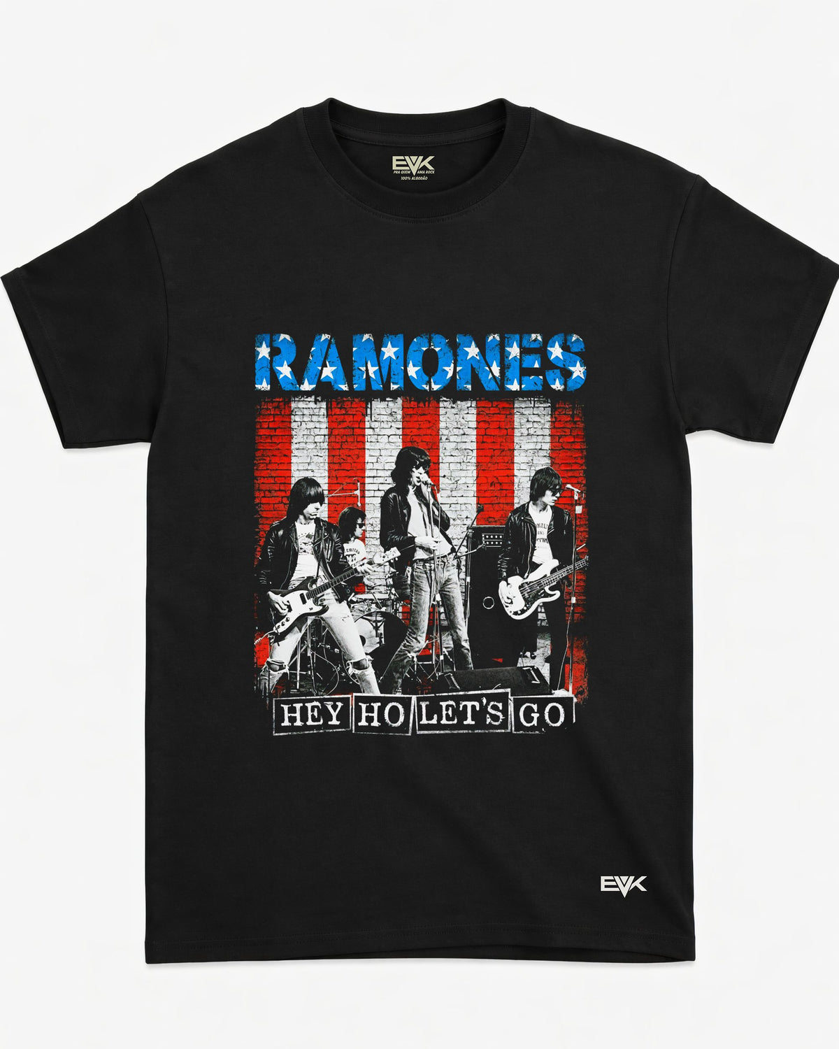Camiseta Ramones – Hey Ho Let’s Go American Flag