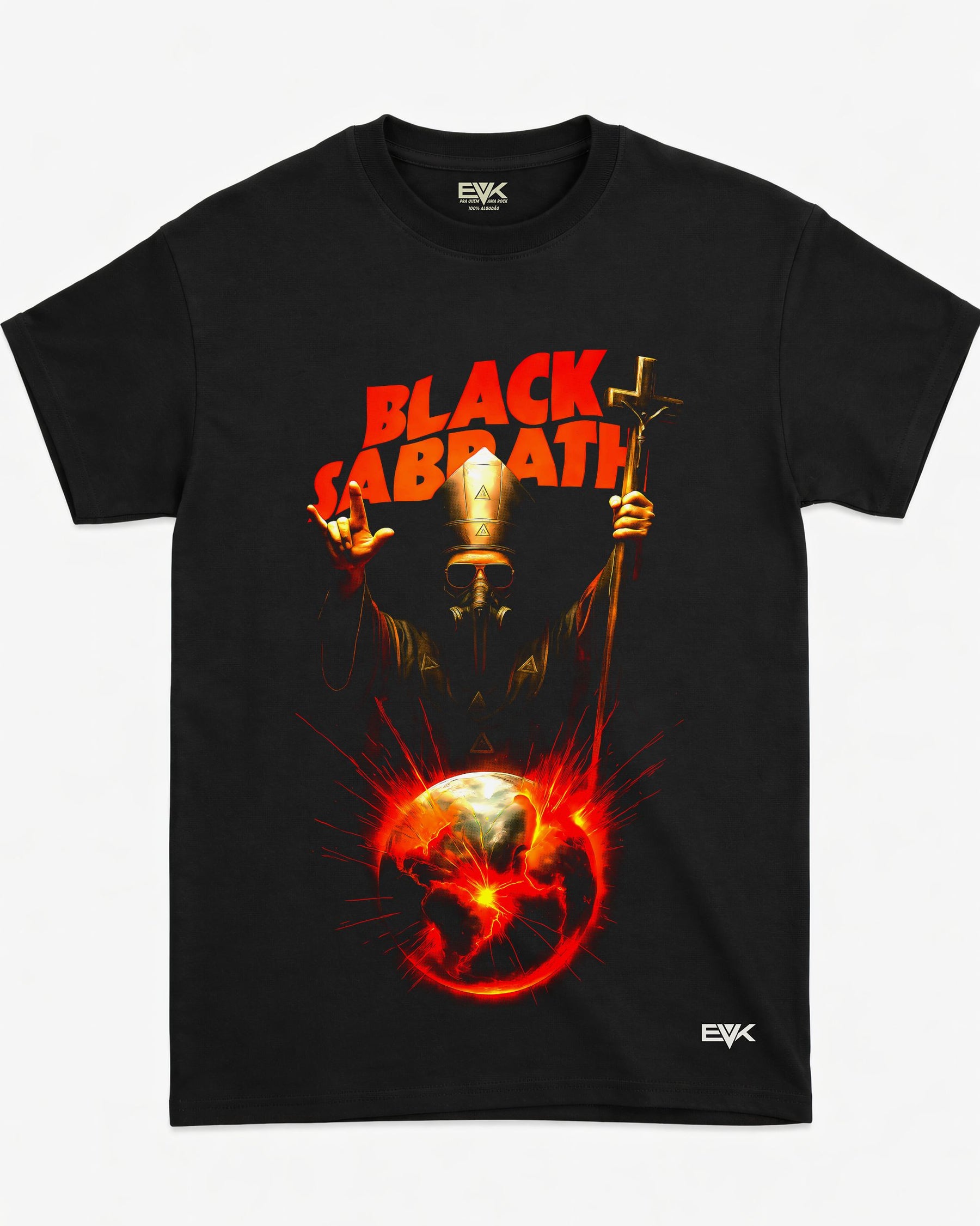 Camiseta Black Sabbath – Pope Gas Mask
