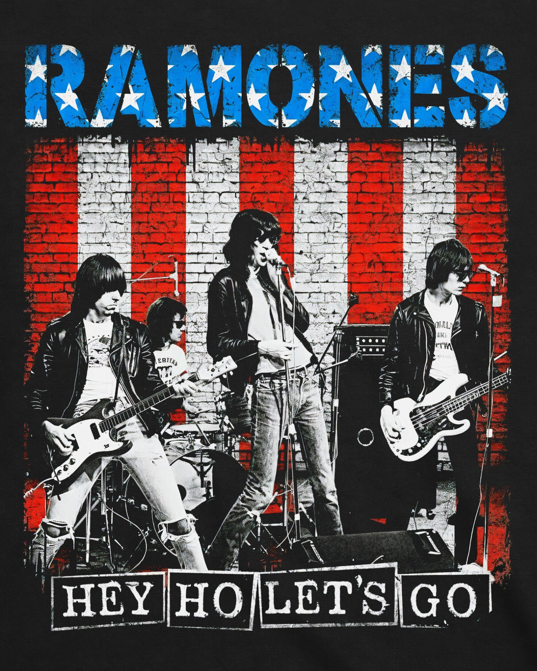 Camiseta Ramones – Hey Ho Let’s Go American Flag