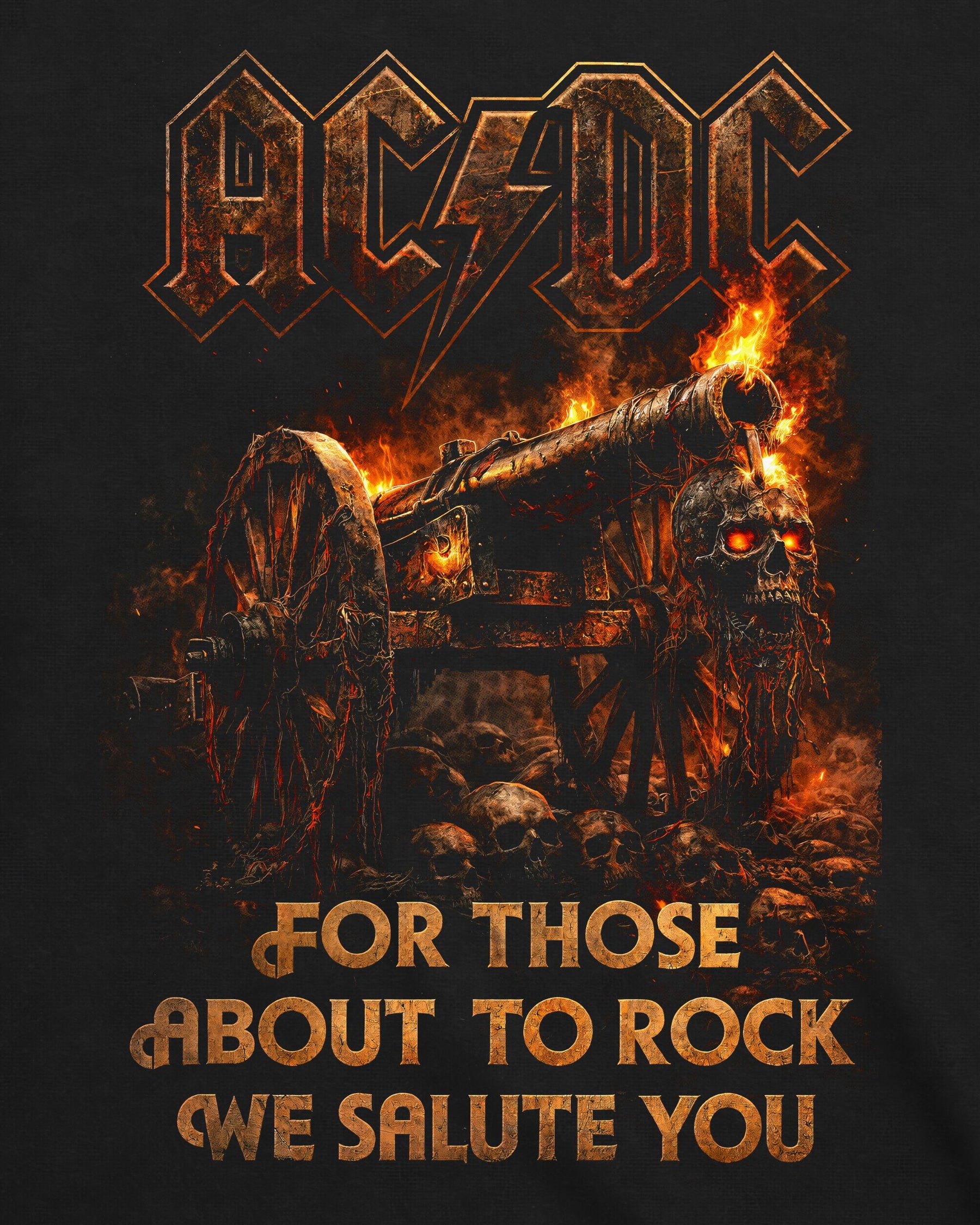 Camiseta AC/DC – For Those About to Rock (We Salute You)