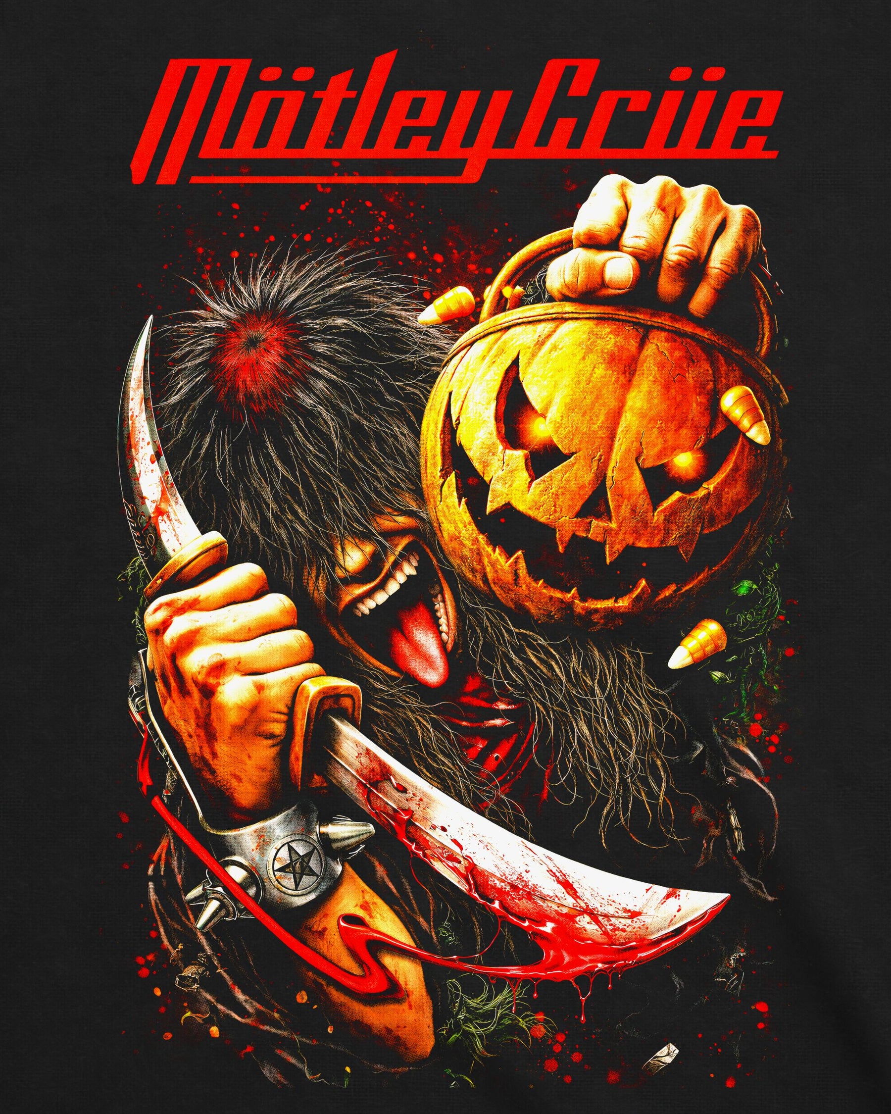 Camiseta Mötley Crüe – Pumpkin Head