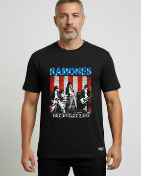 Camiseta Ramones – Hey Ho Let’s Go American Flag