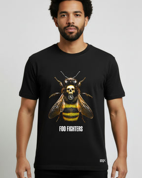 Camiseta Foo Fighters – Bumblebee Skull Poster