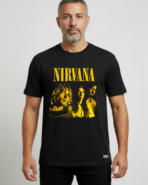 Camiseta Nirvana – Formação Kurt · Dave · Krist