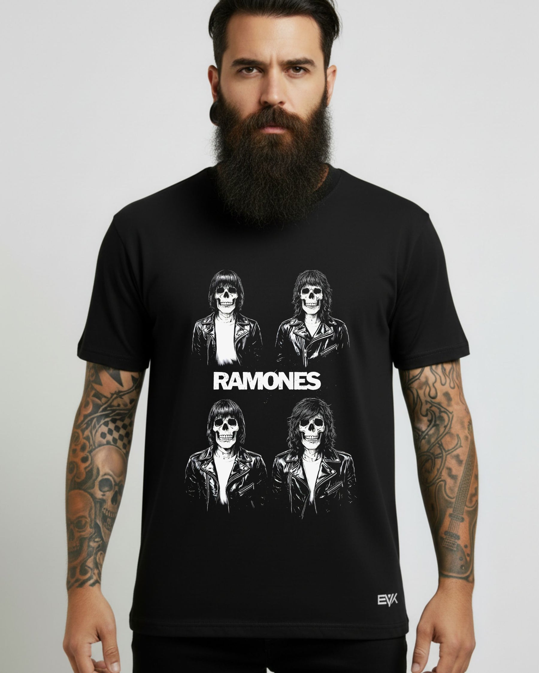 Camiseta Ramones – Skull Faces