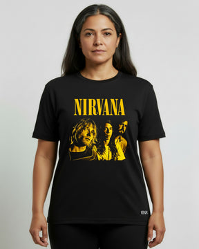 Camiseta Nirvana – Formação Kurt · Dave · Krist
