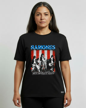 Camiseta Ramones – Hey Ho Let’s Go American Flag
