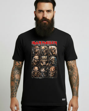 Camiseta Iron Maiden – Mosaico de Eddies