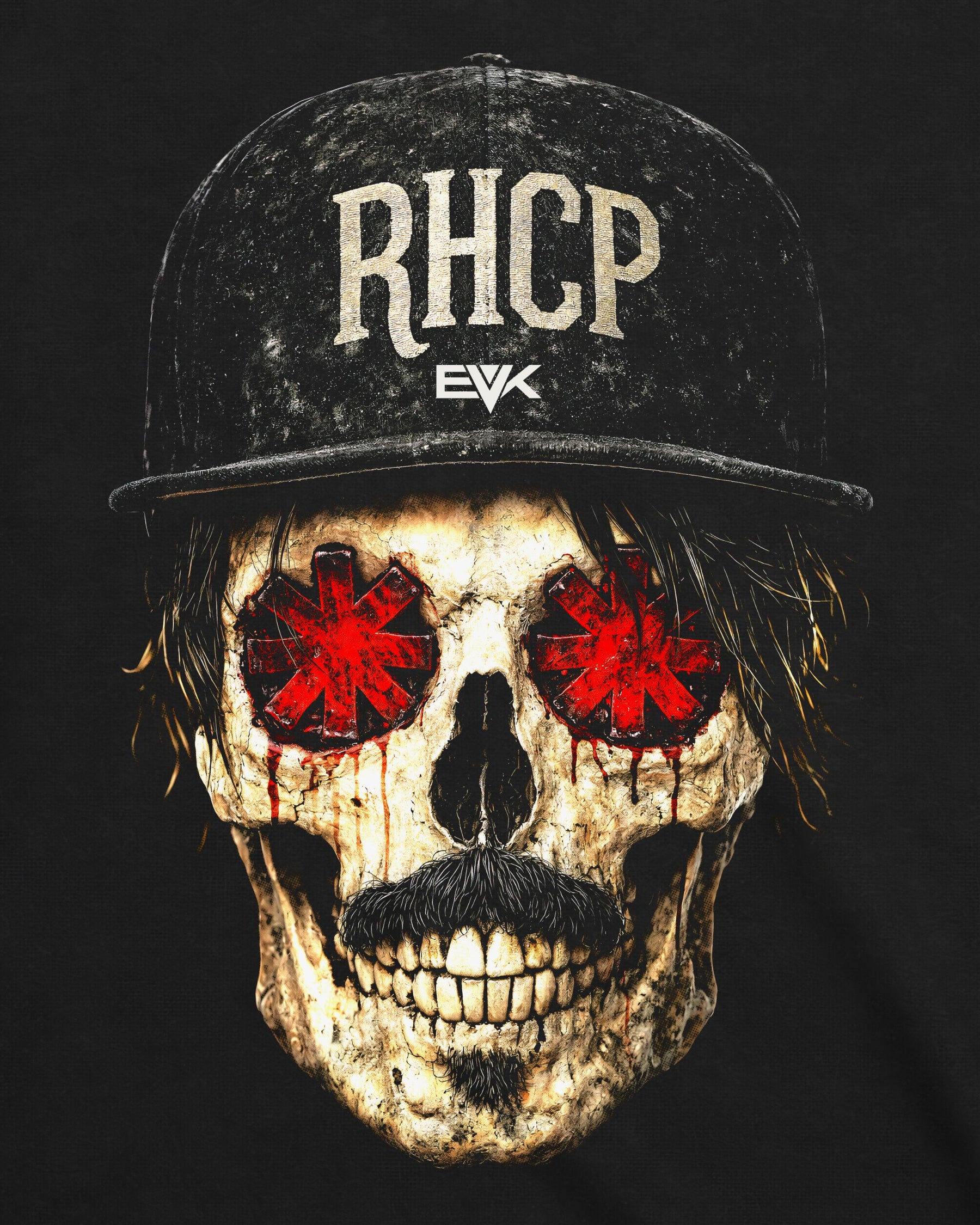 Camiseta Red Hot Chili Peppers – Anthony Kiedis Skull
